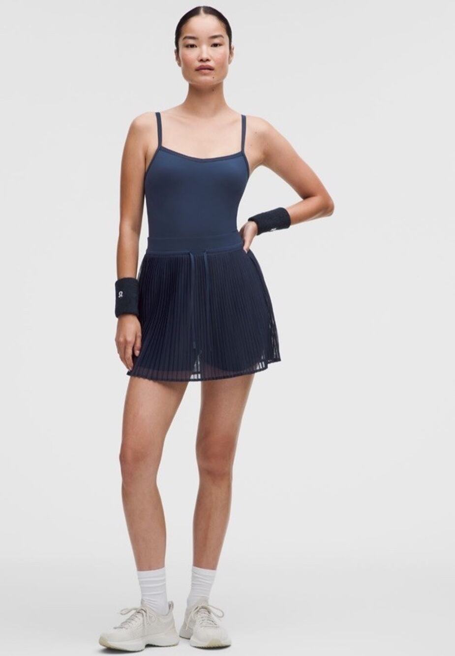 Lululemon Women’s Ace Advantage Tennis Pull-On Skirt Pockets XL Navy LW7ZU3